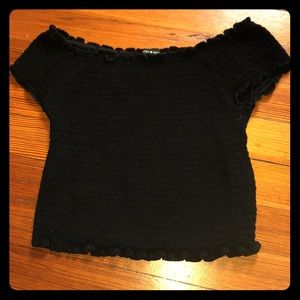 brandy ruffled crop top